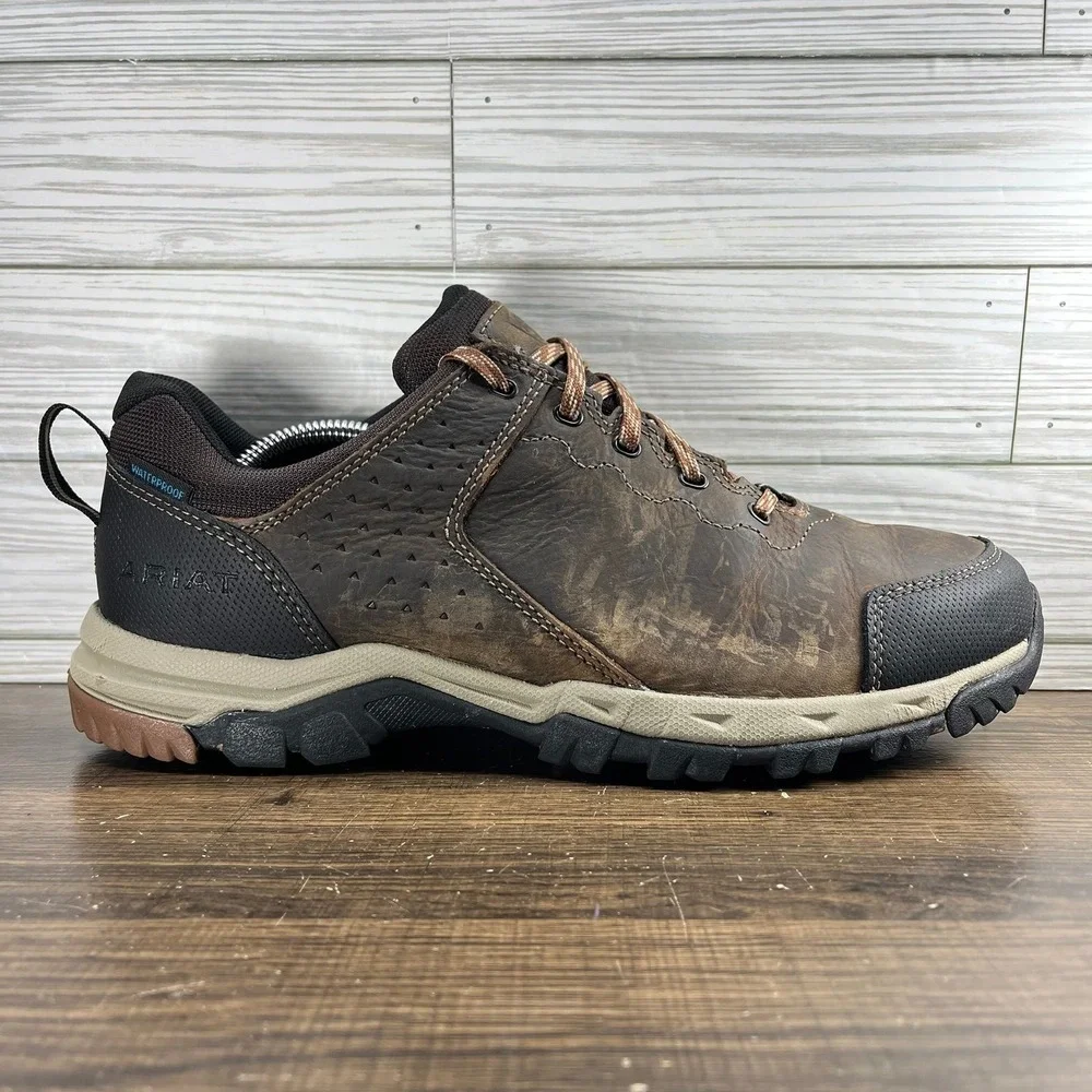 Ariat Skyline Low Waterproof Hiking Men's Brown Shoes - Men's Size 10.5 (D)